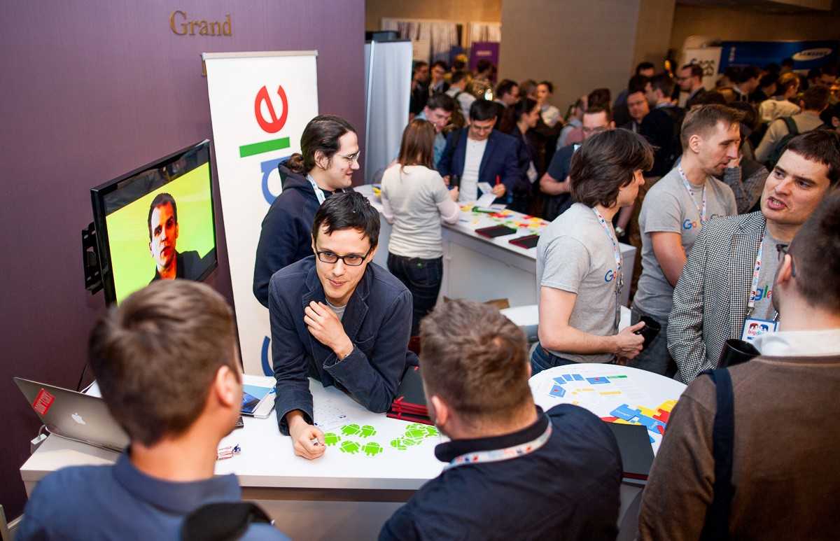 Google’s booth at Big Data Tech Warsaw in 2016.